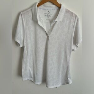 Tommy Bahama white active wear shirt - women’s (L)